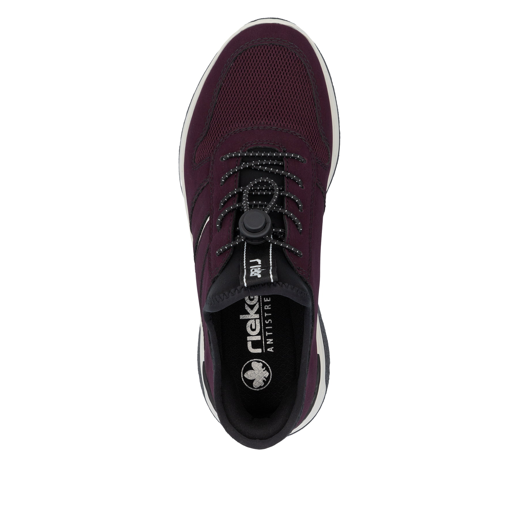 Rieker M0059 – Stivali Corti Donna Rosso Scuro, Comfort Ready2GO Con Zeppa E Soletta Rimovibile