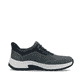 Blaue Rieker Herren Slipper 11055-14 mit Ready2GO Slip-in Feature sowie Gummizug. Schuh Innenseite.
