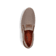 Beige Rieker Herren Slipper 11954-64 mit einem Gummizug sowie Komfortweite G 1/2. Schuh von oben.