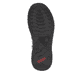 Dunkelgrau-schwarze Rieker Herren Kurzstiefel 03352-45 mit einem Reißverschluss. Schuh Laufsohle.