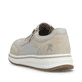 Beige Rieker Damen Sneaker Low L5854-62 mit Reißverschluss sowie Extraweite H. Schuh von hinten.