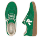 Weiße Rieker Damen Sneaker Low M5520-91 mit einer strapazierfähigen Sohle. Schuh Außenseite gespiegelt.