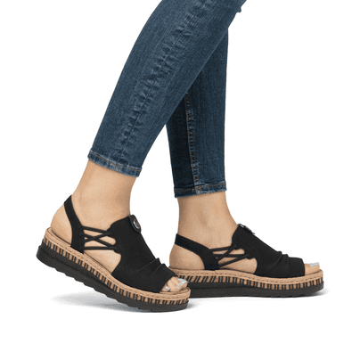 Rieker Femme Sandales compensées