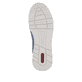 Blaue Rieker Damen Slipper 58962-10 mit easy Hineinschlüpf-Möglichkeit. Schuh Laufsohle.