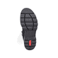 Schwarze Rieker Damen Schnürstiefel 76720-00 mit einem Reißverschluss. Schuh Laufsohle.