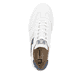 Weiße Rieker Herren Sneaker Low U0708-80 mit einer Schnürung. Schuh von oben.
