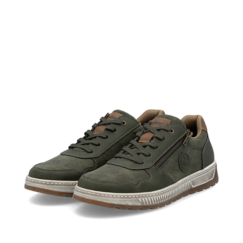 Rieker 37029 Sneaker Basse Uomo – Verde, Taglia 40 EU, Larghezza Extra - 2