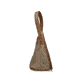 Rieker Handtasche H1654-60 in Beige mit Lamellen-Optik, Reißverschluss und Handyfach. Linksseitig.