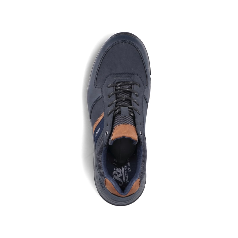 Rieker Herren-Schnürschuhe 11001 – Braun, Aus Glattleder, Mit Reißverschluss & Extraweite
