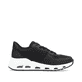 Schwarze vegane Rieker Damen Sneaker Low N5240-00 mit einer ultraleichten Sohle. Schuh Innenseite.
