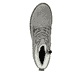 Silbergraue Rieker Damen Schnürstiefel Y9125-40 mit Schnürung und Reißverschluss. Schuh Laufsohle