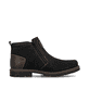 Graphitschwarze Rieker Herren Kurzstiefel 37770-00 mit einer robusten Profilsohle. Schuh Innenseite