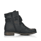 Asphaltschwarze Rieker Damen Schnürstiefel 71229-02 mit einer leichten Sohle. Schuh Innenseite