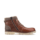 Kastanienbraune Rieker Herren Schnürstiefel F3641-23 mit einer robusten Profilsohle. Schuh Innenseite