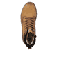 Braune Rieker Herren Schnürstiefel U0272-68 mit wasserabweisender TEX-Membran. Schuh von oben.