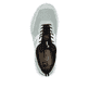 Grüne vegane Rieker Damen Sneaker Low M6061-52 mit einem Gummizug. Schuh von oben.