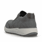 Graue Rieker Herren Slipper 11550-42 mit einem Gummizug sowie der Extraweite H. Schuh von hinten.