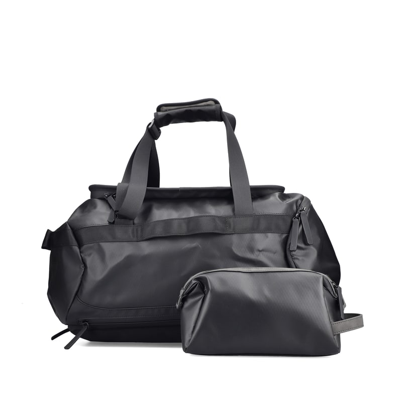 Sac de voyage Rieker H5202-00 noir avec fermeture éclair, bretelle amovible et poche intérieure amovible. Arrière.