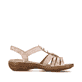 Rosane Rieker Damen Riemchensandalen 60855-31 mit Schmuckelementen. Schuh Innenseite.