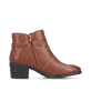 Kastanienbraune Rieker Damen Kurzstiefel 73691-24 mit einer robusten Profilsohle. Schuh Innenseite