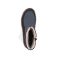 Blaue Rieker Damen Kurzstiefel 72382-14 mit wasserabweisender RiekerTEX-Membran. Schuh von oben.