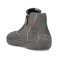 
Graue Rieker Damen Slipper 52581-45 mit Reißverschluss sowie einer leichten Sohle. Schuh von hinten