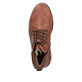 Braune Rieker Herren Schnürstiefel 30040-24 mit wasserabweisender TEX-Membran. Schuh von oben.
