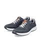 Blaue Rieker Herren Schnürschuhe 14300-14 mit Reißverschluss sowie Extraweite H. Schuhpaar seitlich schräg.