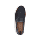 Blaue Rieker Herren Slipper B2265-14 mit einem Gummizug sowie Komfortweite G 1/2. Schuh von oben.