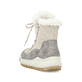 
Hellbeige Rieker Damen Schnürstiefel Y4744-61 mit Schnürung und Reißverschluss. Schuh von hinten