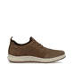Braune Rieker Herren Slipper 16950-24 mit einem Gummizug sowie der Extraweite H. Schuh Innenseite.