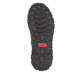Braun-schwarze Rieker Herren Schnürstiefel B8120-25 mit einem Reißverschluss. Schuh Laufsohle.