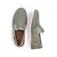 Grüne Rieker Herren Slipper B5265-52 mit einem Gummizug sowie Komfortweite G 1/2. Schuh von oben, liegend.