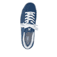 Blaue waschbare Rieker Herren Sneaker Low U1904-14 mit einer Schnürung. Schuh von oben.