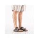 Mules Rieker grises pour homme 22190-45 avec boucles. Chaussure au pied.