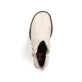 
Vanillebeige Rieker Damen Stiefeletten Y4155-60 mit Reißverschluss sowie Blockabsatz. Schuh von oben