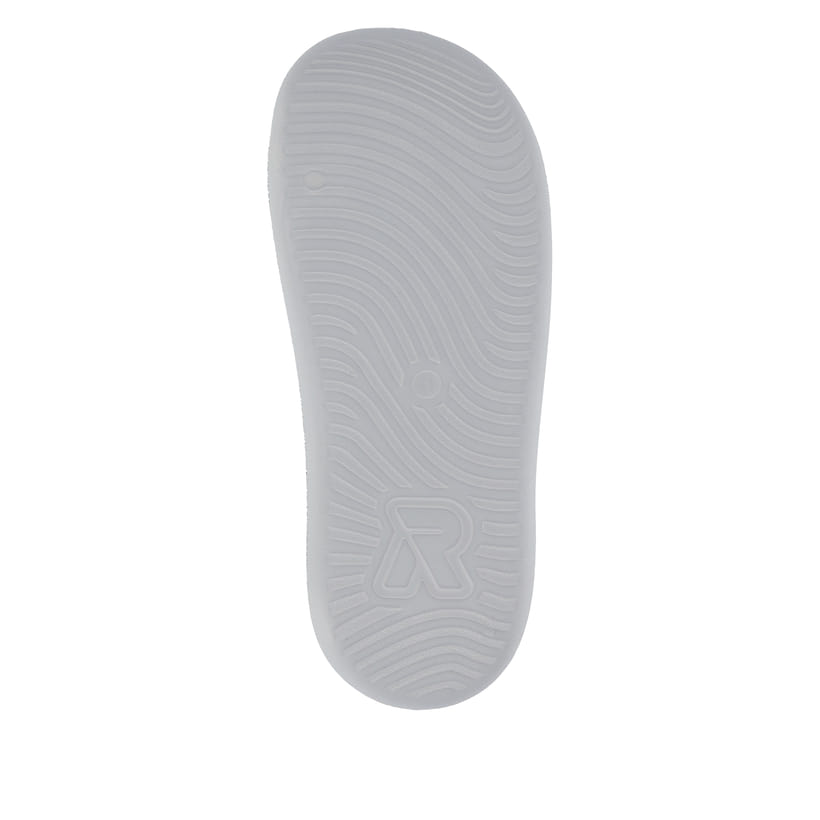Graue Rieker Herren Pantoletten U3450-40 mit ultraleichter und flexibler Sohle. Schuh Laufsohle.
