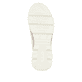 Rosane vegane Rieker Damen Sneaker High 48053-31 mit einem Reißverschluss. Schuh Laufsohle.