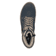 Dunkelblaue Rieker Damen Biker Boots 73220-14 mit wasserabweisender TEX-Membran. Schuh von oben.