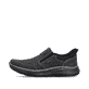 Schwarze Rieker Herren Slipper B1851-00 mit Ready2GO Schnell-Anziehfunktion. Schuh Außenseite.