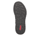 Braun-schwarze Rieker Damen Sneaker Low Z0900-25 mit einer Schnürung. Schuh Laufsohle.