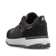 Dunkelblaue Rieker Herren Sneaker Low U0100-14 aus Rauleder. Schuh von hinten.