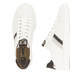 Weiße Rieker Herren Sneaker Low U0705-80 mit einer Schnürung. Schuh von oben, liegend.