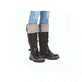 Bottes cuissardes Rieker noires femme 93092-90 avec membrane RiekerTEX. Chaussure au pied.
