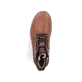 Fuchsbraune Rieker Herren Schnürstiefel 39820-22 mit griffiger Fiber-Grip Sohle. Schuh von oben.