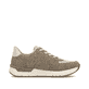 Magentafarbene Rieker Damen Schnürschuhe 58822-31 mit einem Reißverschluss. Schuh Außenseite gespiegelt.