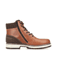 Kastanienbraune Rieker Herren Schnürstiefel F8303-24 mit Flip-Grip Sohle. Schuh Innenseite.