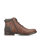 Tabakbraune Rieker Herren Schnürstiefel F3944-24 mit Schnürung und Reißverschluss. Schuh Innenseite