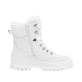 Weiße Rieker Damen Schnürstiefel W2174-80 mit wasserabweisender TEX-Membran. Schuh Innenseite.