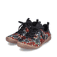 Braunbeige Rieker Damen Slipper 54573-62 mit Elastikeinsatz sowie einer Profilsohle. Schuh Innenseite